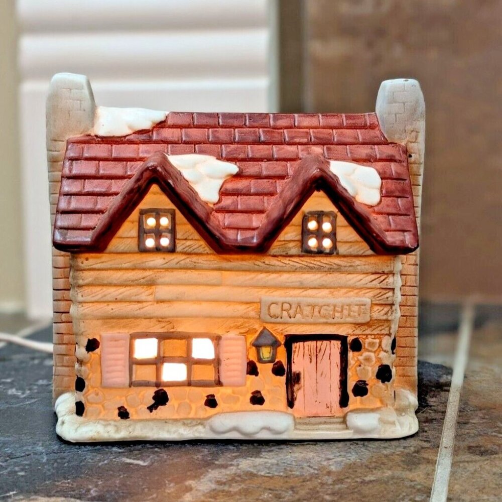 Brinns Bob Cratchit Vintage Christmas Village House